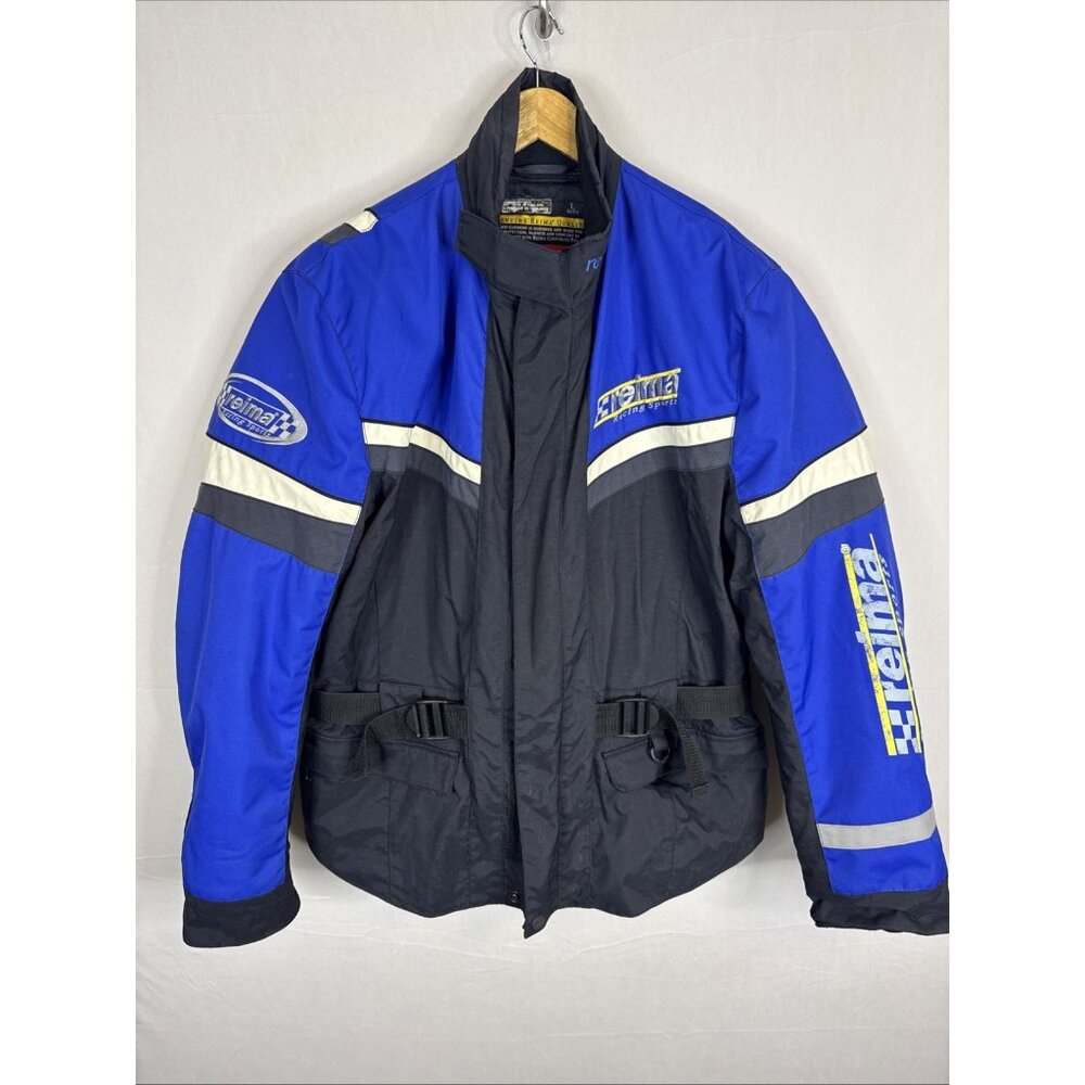Reima Motorsports Insulated Snowmobile Jacket Men’s Large Blue‎ Black Padded